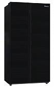 Холодильник Biozone Bzsbf 176 Afgdbl Черное стекло