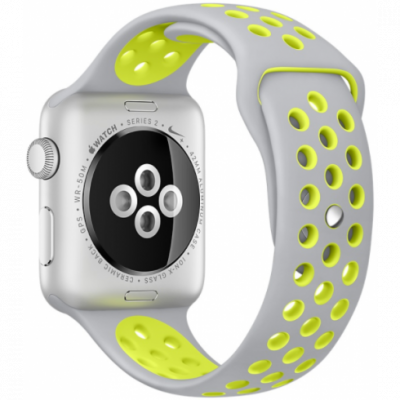Apple Watch Nike+ Series 2 42mm Silver Aluminum Case with Nike Sport Band - Platinum/White