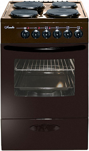 Электрическая плита Лысьва Эп 403 Мс коричневая, без крышки