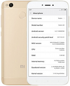 Смартфон Xiaomi Redmi 4x 16gb gold