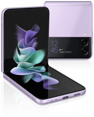 Смартфон Samsung Galaxy Z Flip 3 RU фиолетовый