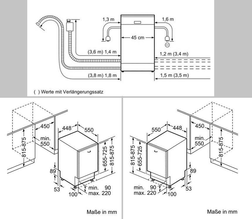 Встраиваемая посудомоечная машина инструкция установке. Посудомоечная машина 60 см встраиваемая схема подключения. Встраиваемая посудомоечная машина 45 схема подключения. Посудомоечная машина Bosch 45 см встраиваемая схема установки. Посудомоечная машина 45 см встраиваемая схема монтажа.