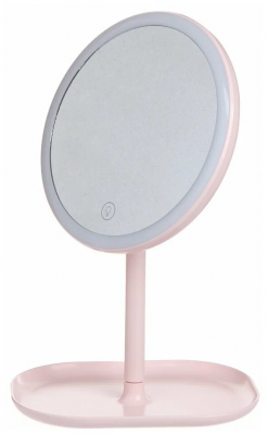 Зеркало Xiaomi Jordan&Judy Led Makeup Mirror розовый (Nv529)