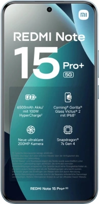 Смартфон Xiaomi Redmi Note 15 Pro+ 5G 12/256 Glacier Blue