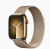Apple Watch Series 9 41mm Gold S.Steel Case with Gold Milanese Loop Mrjy3