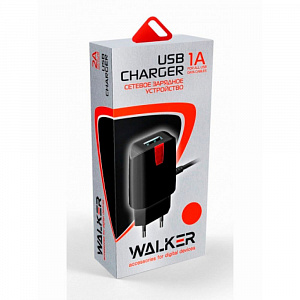Сетевое зарядное устройство WALKER WH-11 USB (1А)