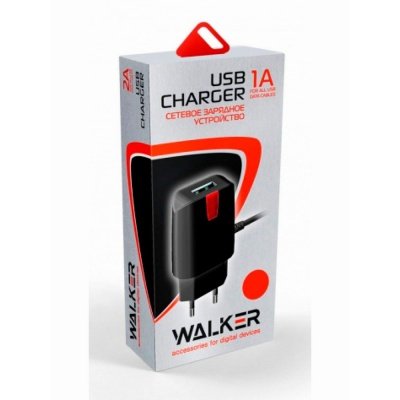 Сетевое зарядное устройство WALKER WH-11 USB (1А)
