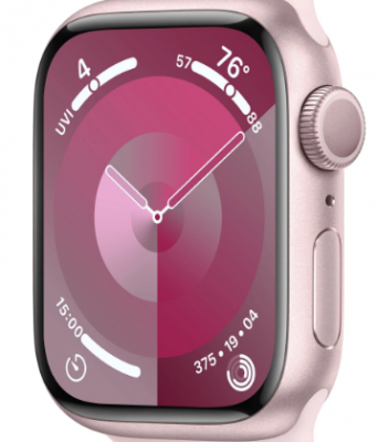 Apple Watch Series 9 45mm Pink Light Pink Sport Band