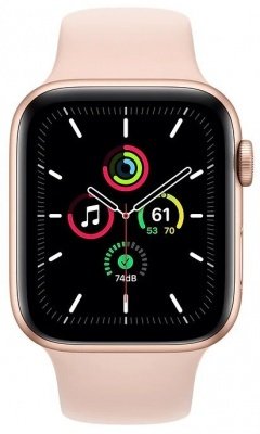 Apple Watch SE GPS 44mm Aluminum Case with Sport band Gold/Pink
