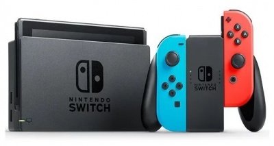Игровая приставка Nintendo Switch (rev 2) неоновый
