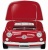 Холодильник Smeg 500 R (Fiat500) красный