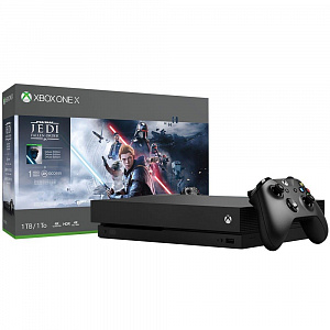 Игровая приставка Microsoft Xbox One X 1Tb Black + игра Star Wars + 1M EA Access