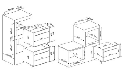 Духовой шкаф Smeg Sf4604vcnr