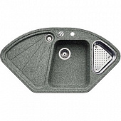Кухонная мойка Blanco Delta гранитная 2 чаши с крылом, цвет алюметаллик 511635