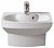 Раковина Roca Dama Senso Compacto, белая 48x37см c полупьедесталом, 327514000