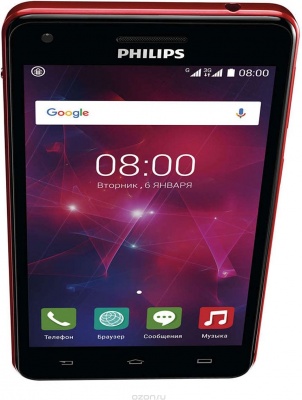 Philips V377 Black/Red
