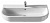 Раковина Roca Long Island 327113000,90х44,  (бел)
