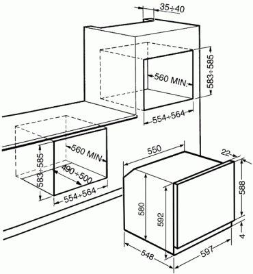 Духовой шкаф Smeg Sfp120s