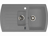 Кухонная мойка Kuppersberg Alba 1,5B1d Steel Metal.