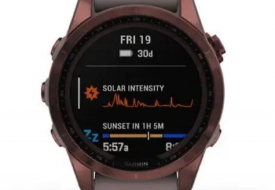 Часы Watch Garmin Fenix 7S Sapphire Solar Dark Bronze