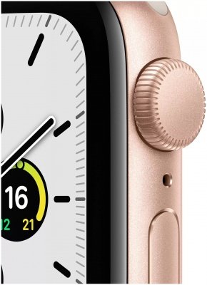Apple Watch SE GPS 40mm корпус из алюминия золотого цвета спортивный ремешок "сияющая звезда"