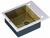 Кухонная мойка ZorG Inox-Glass 600*510 Gl-6051-White-Bronze