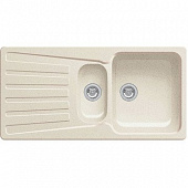 Кухонная мойка Blanco Nova 6 S гранитная 2 чаши с крылом, цвет жасмин 510579