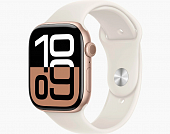 Apple Watch Series 10 42mm Rose Gold Aluminum Case with Light Blush Sport Band