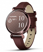 Часы Garmin Lily 2 Classic Dark Bronze with Mulberry Leather Band/Cream Gold with Tan Leather