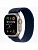 Apple Watch Ultra 2 (2024) 49 mm Natural Titanium Case with Blue/Black Trail Loop