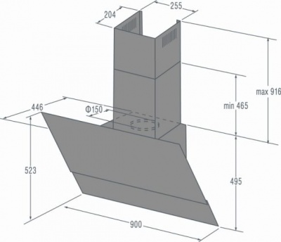 Вытяжка Gorenje Ghv93x