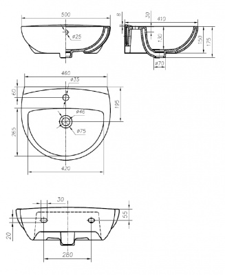 Раковина Ifo Arret Rs031050000