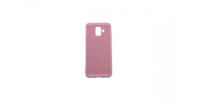 Накладка для Samsung Galaxy A50 с перфорацией розовая EG