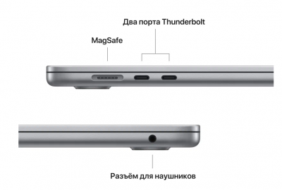 Apple Macbook Air 15 M2 16Gb 512Gb Z18n0000e (Gray)