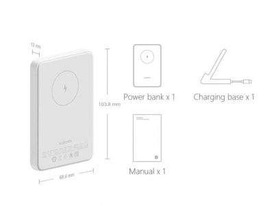 Магнитный беспроводной аккумулятор Xiaomi Magnetic Wireless Power Bank Magsafe ( P05ZM )