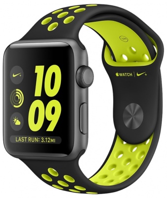 Apple watch 38 with Nike Sport Band Black Series 2