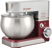Планетарный миксер Pioneer Mx322 wine maroon 1000Вт с чашей, 6 режимов