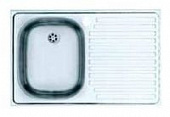 Кухонная мойка Franke Pix 611 Eco~3 1,2  спереливом,чаша слева,размер78*50 см.,шкаф 40, нержавеющая сталь,