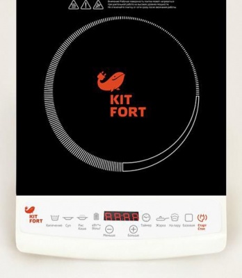 Настольная плита Kitfort Кт-101 белый