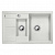 Кухонная мойка Blanco Metra 6S Compact, 78*50, гранит, серый шелк 515226