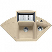 Кухонная мойка Blanco Axia Ii 9 E гранитная 3 чаши с крылом, цвет шампань 516913