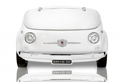 Холодильник Smeg 500 B (Fiat500) белый