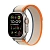 Apple Watch Ultra 2 (2024) 49 mm Natural Titanium Case with Orange/Beige Trail Loop