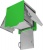 Вытяжка Maunfeld Box Quadro 38 нержавейка/зелёное стекло