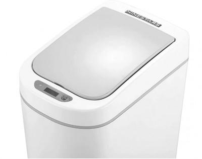 Ведро Xiaomi Ninestars Waterproof Sensor Trash Can, 9л(DZT-9-2S ) White