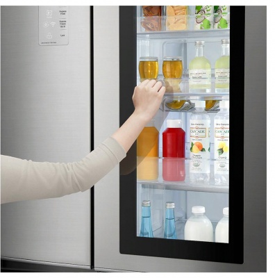 Холодильник Lg Gc-Q247cabv серебристый