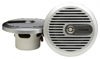 Колонки автомобильные Alpine Sps M600  Silver Marine