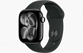 Apple Watch Series 11 46mm Jet Black with Black Sport Band
