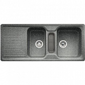 Кухонная мойка Blanco Classic 8 S гранитная 2 чаши с крылом, цвет алюметаллик 511686