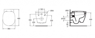 Унитаз Ideal Standard Connect E804601